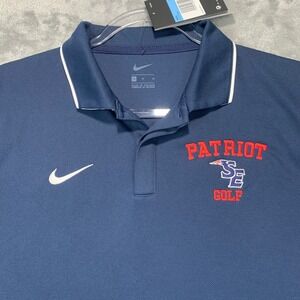 NWT Nike Patriot Golf Polo Shirt UPF 40+ Dri-FIT Athletic Fit Navy Blue Medium